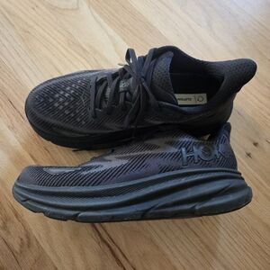 Hoka Black Clifton 8W Athletic Sneakers